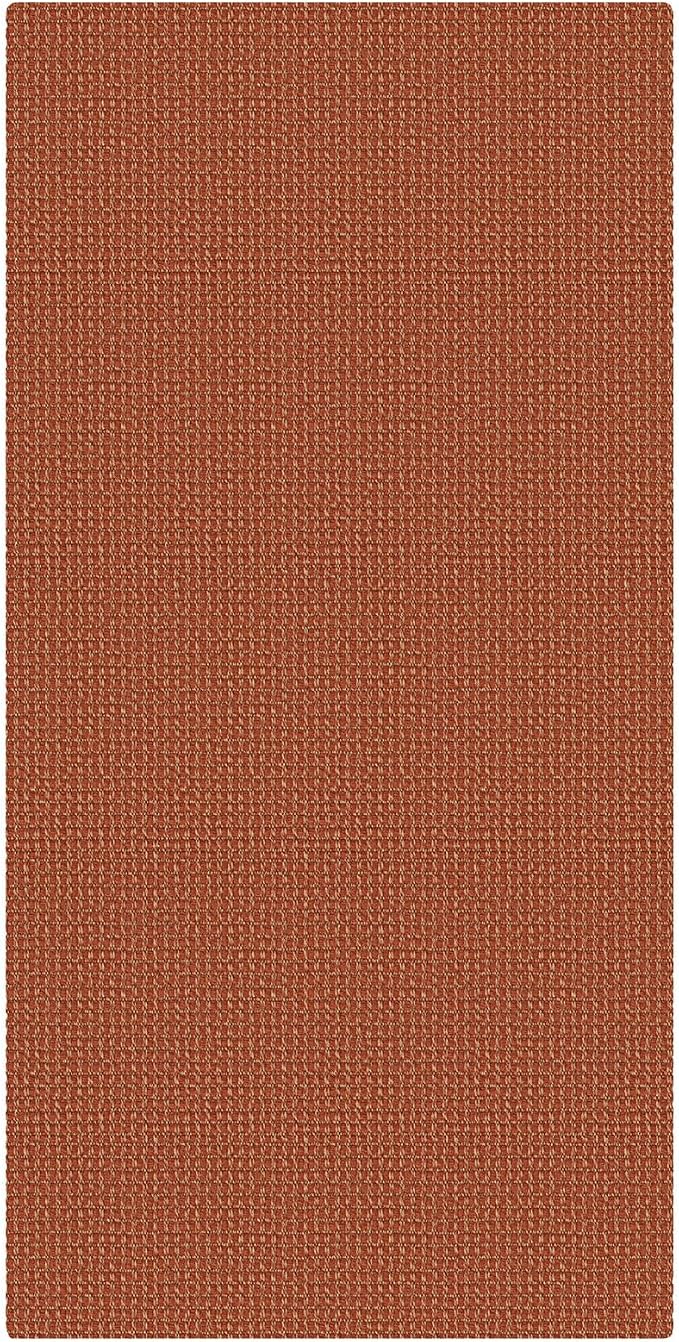 KOZYFLY Orange 2x4 Entry Runner Rug, Small Washable Runners for Entryway, Non Slip Door Mat Indoor Entrance, Front Porch Carpet for Foyer, Kitchen, Bedroom, Bathroom, Burnt Orange/Tan