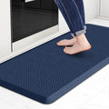 Mattitude Kitchen Mat Cushioned Anti-Fatigue Floor Mat Water Resistant Non-Slip Mats and Rugs Standing and Comfort Desk Mats for House Sink Office Laundry (Blue, 17.3"x39")