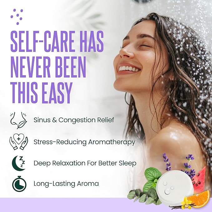 Cleverfy Shower Steamers Aromatherapy - Birthday Gifts for Women, Mom, Wife, Grandma, Her, Best Friend, Daughter, Sister, Teens & Girlfriend - 6 Tablets