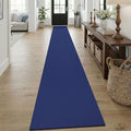 KOZYFLY Braided 2x18 Runners Rugs for Hallway, Extra Long Washable Runner Rug, Woven Non Slip Kitchen Runner, Cotton Entryway Rug, Floor Carpet for Entry, Aisle, Hall, Royal Blue/Navy