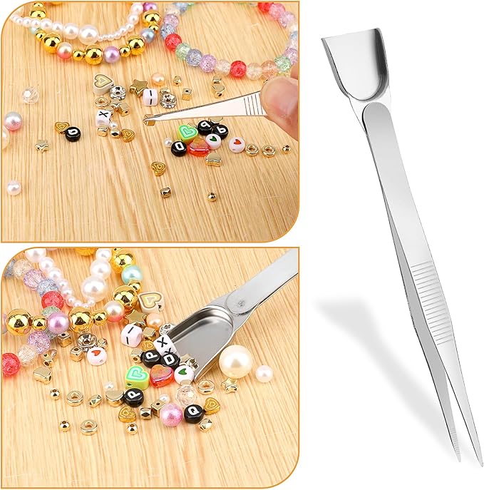 3Pcs Grabber Tool Holder Set Jeweler's Pick Up Sprinkle Pen Jewelry Tweezers 4 Claw Piercing Ball with Prongs Diamond Claw Precision Stainless Steel For Tiny Objects IC Chip Electronic Components