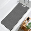 Joyhalo Shower Mat Bathtub Mat Non Slip, Bathmats Non Slip, Quick Drying Foot Scrubber Loofah Mats for Shower, Tub, Bathroom, Home, 47x16inch, Dark Grey