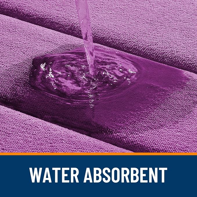 OLANLY Memory Foam Long Bathroom Rugs Runner 44x20, Super Soft Absorbent Bath Mat, Quick Dry, Machine Washable Shower Floor Rugs, Bathmat Carpet, Bathroom Home Decor Accessories, Purple