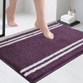 PURRUGS Bathroom Rug Non-Slip Machine Washable 24" x 36", Super Absorbent and Quick Dry Shaggy Microfiber Bath Mat, Extra Soft and Plush Bath Rug for Bathtub, Shower, and Sink, Purple