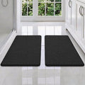 Bcoimo Bathroom Rug Set, Chenille Bathroom Rugs, Absorbent Non Slip Plush Bath Mats, Machine Washable Fast Drying Floor Mats for Tub, Shower, Sink, Vanity
