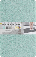 Nonslip Bathtub Mat, Anti Slip Bath Mat 0.6" Extra Thick, Quick Dry Bath Tub Anti Slip Shower Mat, Loofah Non-Slip Bath Mat for Tub Bathroom Pool Kitchen Entryway Home Hotel(Blue 16x24)