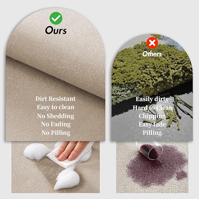 RUERYA Diatomaceous Earth Bath Mat Super Absorbent Non Slip Fast Drying Shower Rug Stone Bath Mat for Bathroom Thin Bathroom Floor Mats Fit Under Door, Machine Washable, 15.7" x 23.6", Taupe