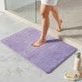 TYUU Bathroom Rugs Non Slip Washable, Ultra Soft Super Absorbent Quick Dry Small Bath Mat with Rubber Backing for Bathroom Floor, Shower, or Sink, Lavender 20" x 30"