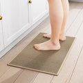 SUMLANS Kitchen Mat 1 PCS, Cushioned Non Slip Rugs for Kitchen Floor, Absorbent Runner Comfort Standing Mats Washable for Kitchen, Office, Home (Brown, 17.3"x30")