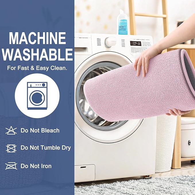 OLANLY Thick Memory Foam Bathroom Runner Rugs 44x24, Extra Soft Absorbent Long Bath Rug, Quick Dry, Non-Slip, Machine Washable Bath Mat for Bathroom, Tub and Shower, Home Decor Accessories, Dusty Rose