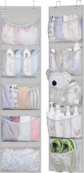 KEETDY Over the Door Organizer Storage for Closet with 5 Pockets Organizer for Bedroom Bathroom, 2 Pack