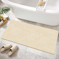 Shower Mat Non Slip 40.2 x16.1 Inch, Loofah Shower Mat Anti Slip Tub Mat Without Suction Cups, Shower Floor Mat for Wet Area, Quick Drying, Beige