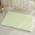 TYUU Waffle Bath Mat, Boho Bathroom Rugs Non Slip Washable Super Absorbent Quick Dry Cute Bath Mat Farmhouse Bathroom Decor, 30"x20" Pale Green