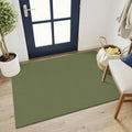 KOZYFLY Washable 3x4 Entry Area Rug, Braided Throw Rugs for Entryway, Non Slip Door Mat Indoor Outdoor Entrance, Front Porch Foyer Carpet for Kitchen, mudroom, Bathroom, Olive Green/Earthy Green