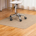 BARoyal Office Chair Mat for Hardwood Floor Under Desk Computer Rolling Chair Mat for Wood/Tile Floor Non-Slip Heavy Duty Desk Rug PVC Plastic Hard Floor Protector 36" x 48"(Linen)