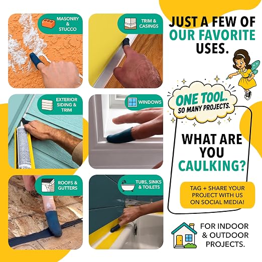 The 2-in-1 Reusable Caulking Applicator: Less Finger Fatigue
