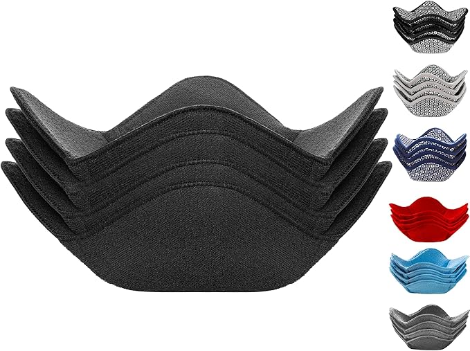 Sheff Set of 4 Plate Cozy Holders - Microwave Plate Holders - Reusable Large Bowl Holders - Washable Microwave Huggers - for Hot and Cold Bowls, Dishes (Black)