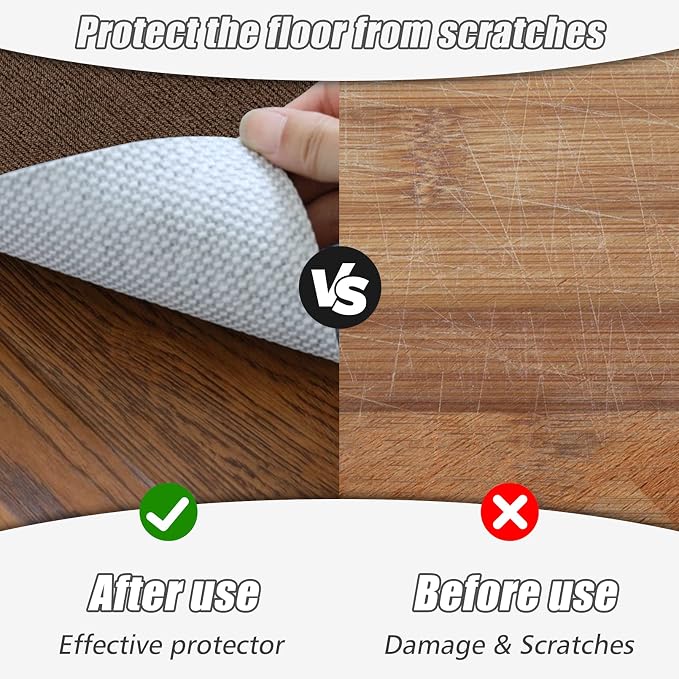 Sycoodeal Office Chair Mat for Hardwood Floor,Office Computer Gaming Chair Mat for Tile Floor,Large Floor Protector Rug,Anti-Slip,Easy to Clean,Coffee(48"x60")