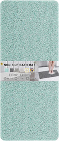Nonslip Bathtub Mat, Anti Slip Bath Mat 0.6" Extra Thick, Quick Dry Bath Tub Anti Slip Shower Mat, Loofah Non-Slip Bath Mat for Tub Bathroom Pool Kitchen Entryway Home Hotel(Blue 16x39)