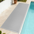 Front Door Mat 24''x71'', Drainage Heavy Duty Dirt Trapping Non-Slip Doormats, Outdoor Rubber Floor Mats, Restaurant Commercial Kitchen Industral Pool Entrance Bar Wet Area, Grey