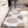 Kitchen Mats Set of 2 Cushioned Anti Fatigue Kitchen Rugs Non Slip Waterproof Kitchen Runner Memory Foam Kitchen Floor Mat Comfort Standing Mat for Sink,Office,Laundry