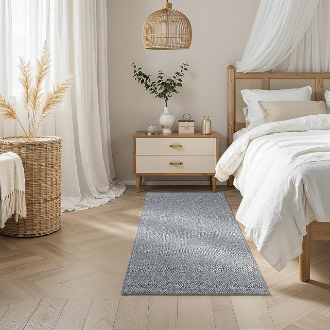 CHAMPLANT Runners Area Rug for Hallways 2x6 Feet Grey Washable Kitchen Runner Non Slip Hall Runners Entryway Runner Rugs Floor Carpet for Indoor Backdoor Bedroom Kitchen