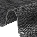 Drainage Non Slip Mats 3'x10' Heavy Duty Commercial Floor Mat Mesh Hollow Door Mat Roll for Swimming Pool Bathroom Kitchen Garage Indoor Outdoor Wet Area (Black, 0.9×3M/3×10FT)