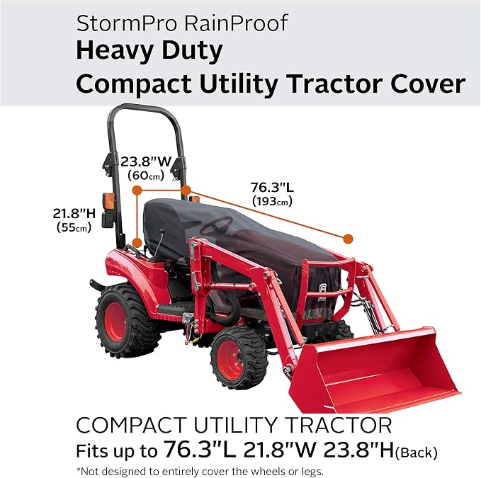 Classic Accessories StormPro Waterproof Heavy-Duty Compact Utility Tractor Cover