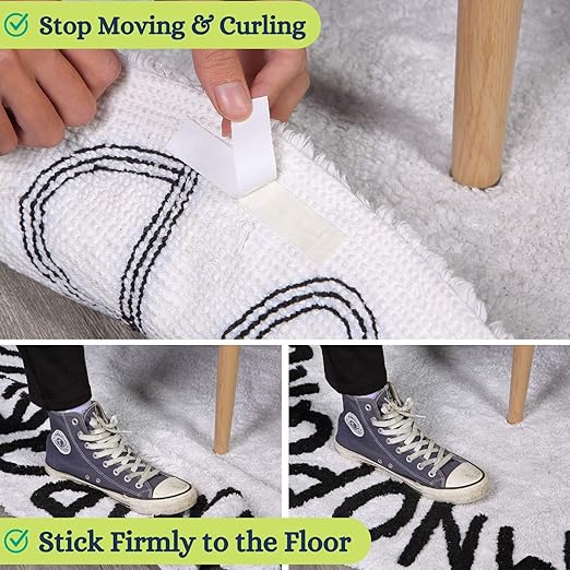 Mr. Pen Double Sided Carpet Tape - 0.7 inch x 10.9 Yard, Rug Gripper, Slip Stopper for Wood Floors