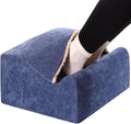 Foot Rest for Under Desk at Work, Office Footrest with Warm Feet Pocket,Ergonomic Under Desk Footrest with Washable Cover, Stool for Office Chair & Back &Pain Relief, (Blue+)