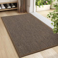 LEKEEPGO Door Mat 24"x36", Non Slip Door Mat Indoor Entrance, Rubber Backing Front Indoor Door mats Washable Absorbent Low-Profile Entryway Entry Resist Dirt Inside Door Mats, Brown