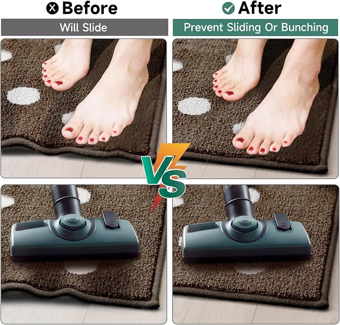 BALEINE Non Slip Rug Pad Rug Gripper for Hardwood Floors, Extra Thick Non Slip Mat Under Carpet (5'x7')