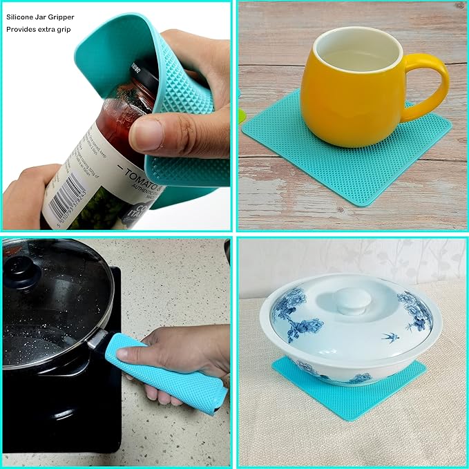 Jar Opener for Weak Hands, 5 in 1 Bottle Opener for Seniors with arthritis | Multifunction Lid Opener, Adjustable, Non-slip, Effortlessly Open Jars Bottles and Ring Pull Cans,Included Rubber Gripper Pad