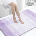 OLANLY Large Bathroom Rugs Mat 44x32, Extra Soft Absorbent Microfiber Bath Rug, Rubber Backing, Quick Dry, Washable Bath Mats for Bathroom Floor, Tub and Shower, Home Decor Accessories, Light Purple