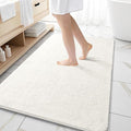 OLANLY Large Bathroom Rugs 59x35, Extra Soft Absorbent Chenille Bath Rugs, Rubber Backing Quick Dry, Machine Washable Bath Mats for Bathroom Floor, Tub and Shower, Home Decor Accessories, Ivory