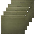 Amazon Basics Hanging File Folders with Adjustable Tabs, Sturdy Expandable Document Organizer, Letter Size 8.5x11 inch, Green, 25-Pack