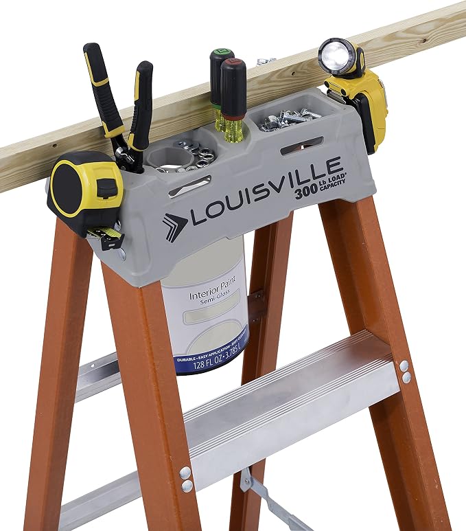 Louisville Ladder 4-Foot Fiberglass Step Ladder, 300-Pound Load Capacity, Type IA, FS1504