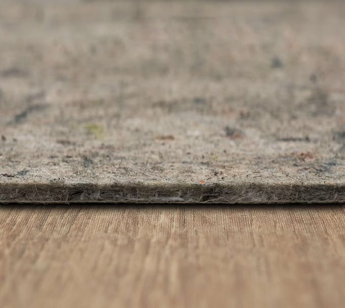Mohawk Home Non Slip Rug Pad 8' 4" x 10' 2"- 1/4" Thick Felt + Latex Rubber Gripper - Dual Surface Cushion for Hardwood, Carpet, Tile Floors, Made in USA
