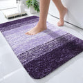 OLANLY Small Bathroom Rugs Mat 24x16, Extra Soft Absorbent Microfiber Bath Rugs, Rubber Backing, Quick Dry, Machine Washable Bath Mat for Bathroom Floor, Tub and Shower, Home Decor Accessories, Violet