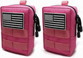 2 Pack Tactical Molle Pouches Small Molle Utility Pouch Small Tactical Accessory Bag Belt Pouches Vest Pouch Compact Water-Resistant EDC Pouch with Flag Patch