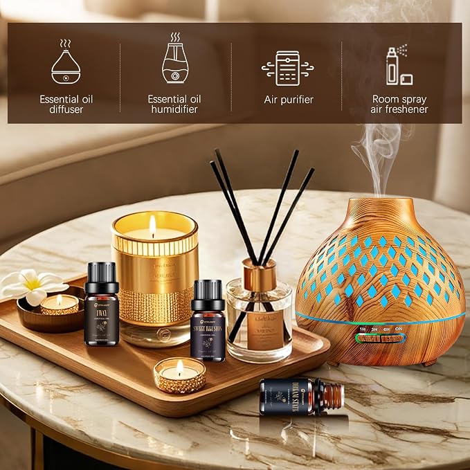 Hotel Collection Diffuser Oil, My Way, Dream State, Coastal Cabine, Inspired by The Most Popular 5-Star Hotel Scents, Fragrance Oil Set 6 * 10 ml