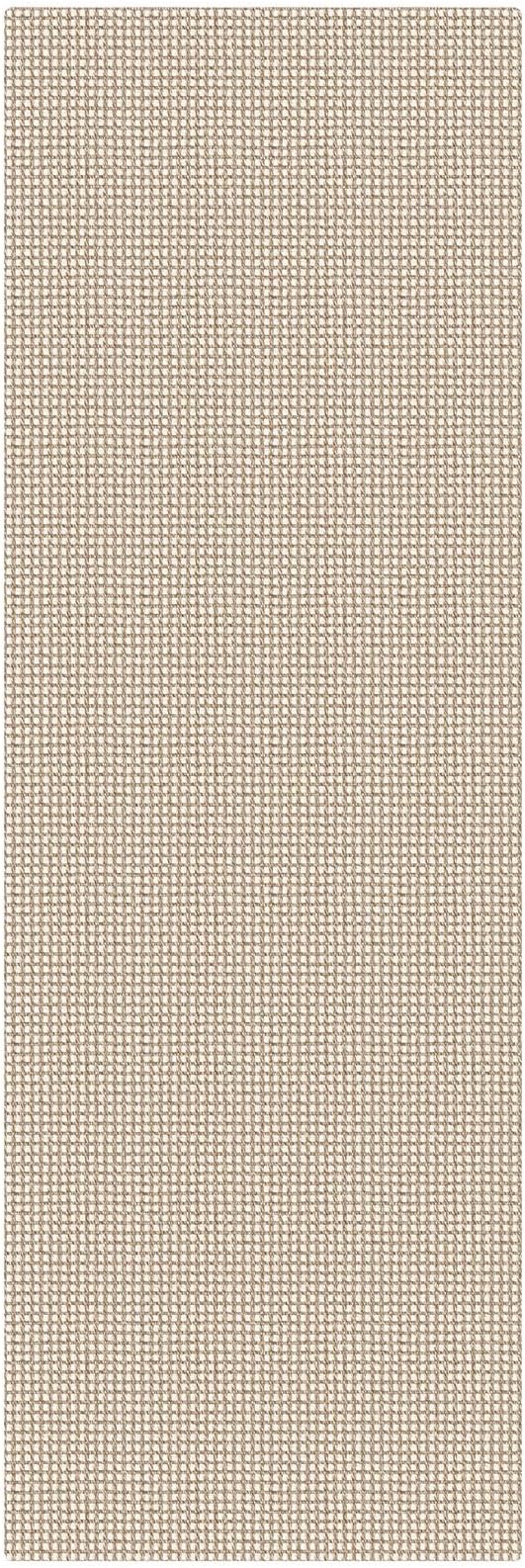 KOZYFLY Runners for Hallways 2x6 ft Washable Kitchen Runner Non Slip Rubber Backed Hall Runners Cotton Entryway Runner Rugs for Indoor Backdoor Bedroom Kitchen, Ivory/Camel/Brown