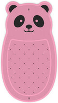 Panda Bathtub Mat Non Slip Kids Natural Rubber Low Odor, Bath Mat for Tub Non Slip for Baby 32"x18", Anti-Slip Surface and Strong Suction Cups Dual Anti-Slip, Machine Washable, Pink