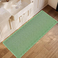 ZALL Sage Green Waffle Bath Mat,Super Absorbent Non Slip Bathroom Rug, 24x60inch, Machine Washable Ultra Soft Floor Mats