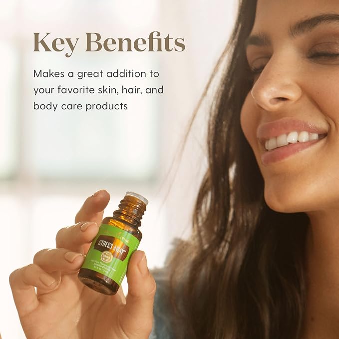 Young Living Stress Away Essential Oil Blend | 15 ml | Sweet Lime & Vanilla Aromatherapy Oil for Diffusers, Massage & DIY Blends | Relaxing Fragrance for Home, Office & Everyday Aromatic Use