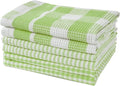 LANE LINEN Premium Cotton Kitchen Dish Towels - 6 Pack Soft Absorbent Dish Cloths, Multi Purpose Cleaning Cloths, 12"x12", Reusable Kitchen Rags - Sage Green