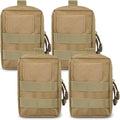 4-Pack Molle Pouch Tactical Molle Pouches Compact Utility EDC Waist Bag Pack