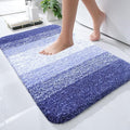 OLANLY Small Bathroom Rugs Mat 24x16, Extra Soft Absorbent Microfiber Bath Rugs, Rubber Backing, Quick Dry, Washable Bath Mats for Bathroom Floor, Tub and Shower, Home Decor Accessories, Blue-Violet
