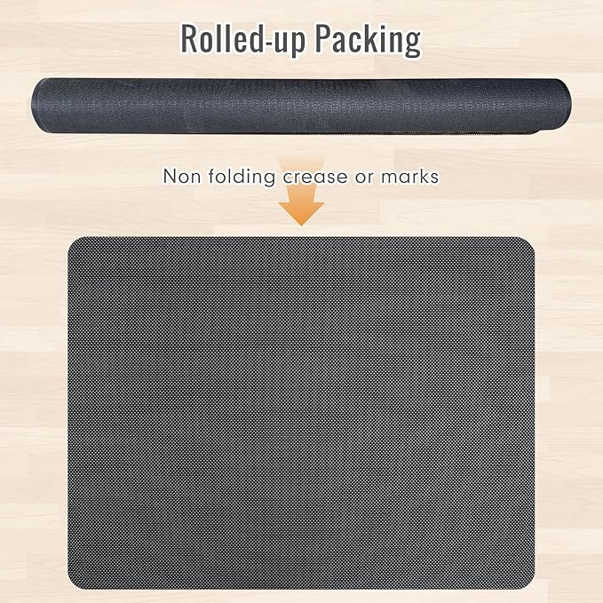 Office Chair Mat for Hard Floors,40"x48" Anti-Slip Waterproof Hardwood Floor Chair Mat,Heavy Duty Floor Protector Rolling Chairs for Home Office(Grey)