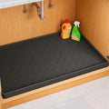 Jin&Bao Waterproof Under Sink Mat 34" x 19", Thick Silicone Mat Cabinet Protector for Kitchen and Bathroom, Shelf Liner, Home Organizer and Storage, Multipurpose Tray for Gadgets and Essentials